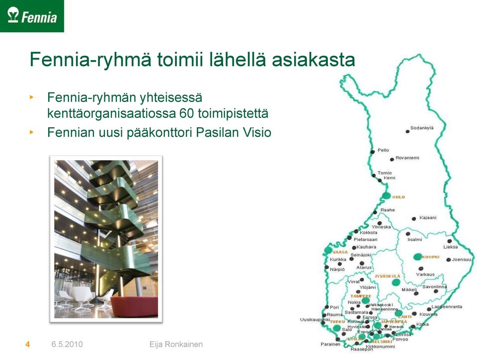 kenttäorganisaatiossa 60 toimipistettä