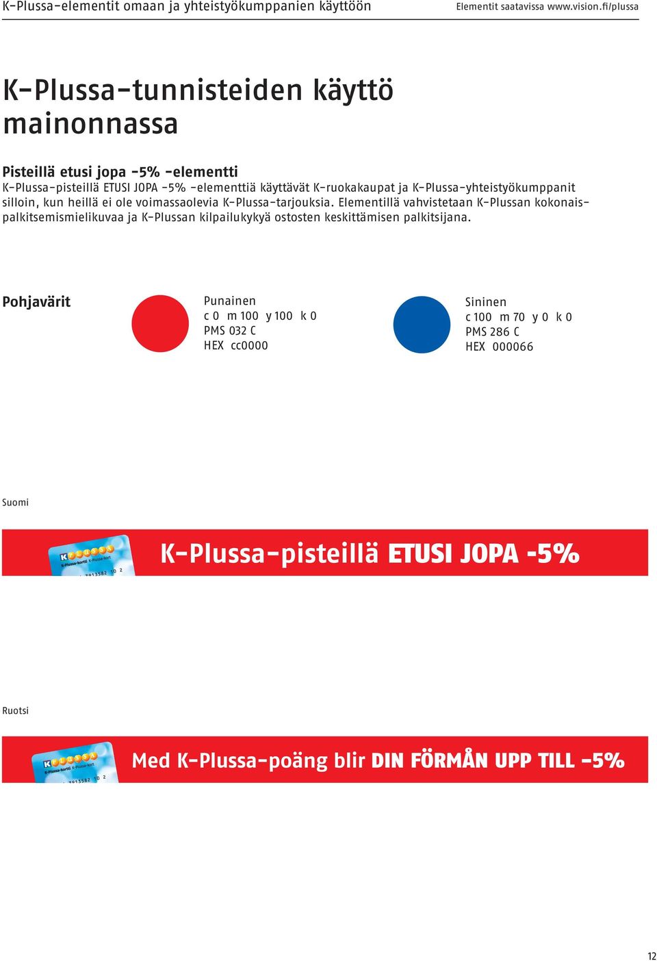 Elementillä vahvistetaan K-Plussan kokonaispalkitsemismielikuvaa ja K-Plussan kilpailukykyä ostosten keskittämisen palkitsijana.