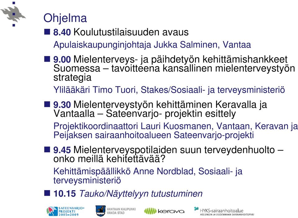 terveysministeriö 9.