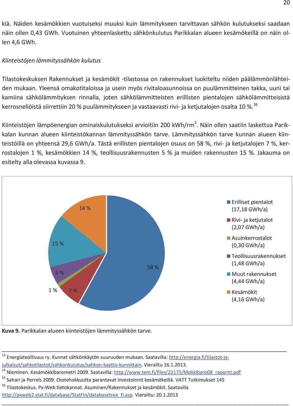 Kiinteistöjen lämmityssähkön kulutus Tilastokeskuksen Rakennukset ja kesämökit -tilastossa on rakennukset luokiteltu niiden päälämmönlähteiden mukaan.