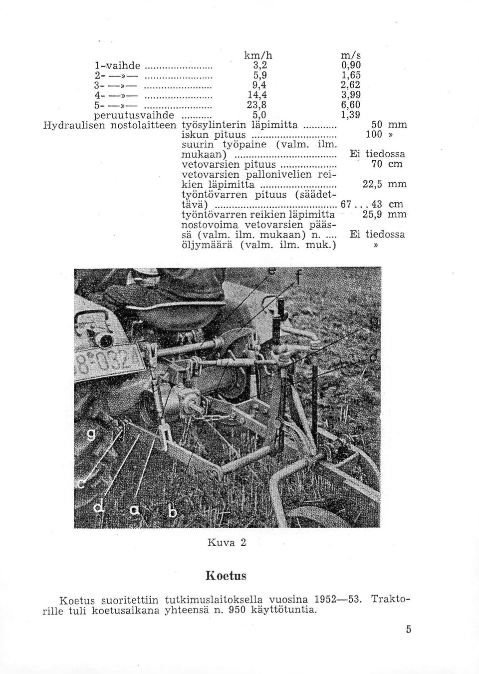 ilm mukaan) Ei tiedossa vetovarsien pituus 70 cm vetovarsien pallonivelien reikien läpimitta 22,5 mm työntövarren pituus (säädettävä) 67.