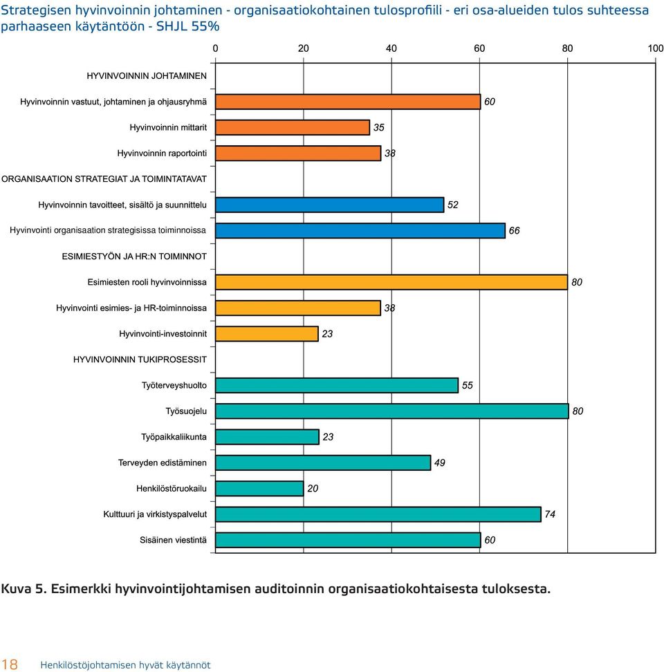 organisaation strategisissa toiminnoissa Ku va 5.