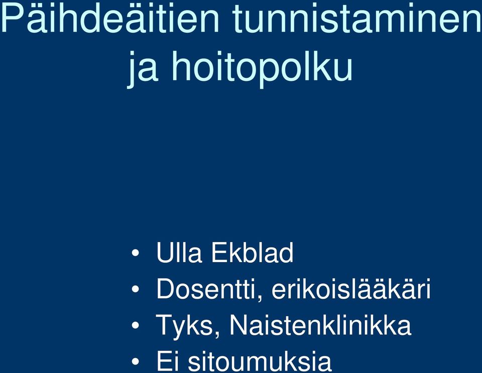 Dosentti, erikoislääkäri