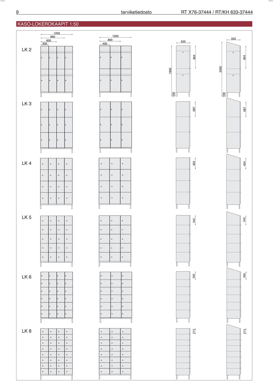 KASO-LOKEROKAAPIT 1:50 LK 2 LK