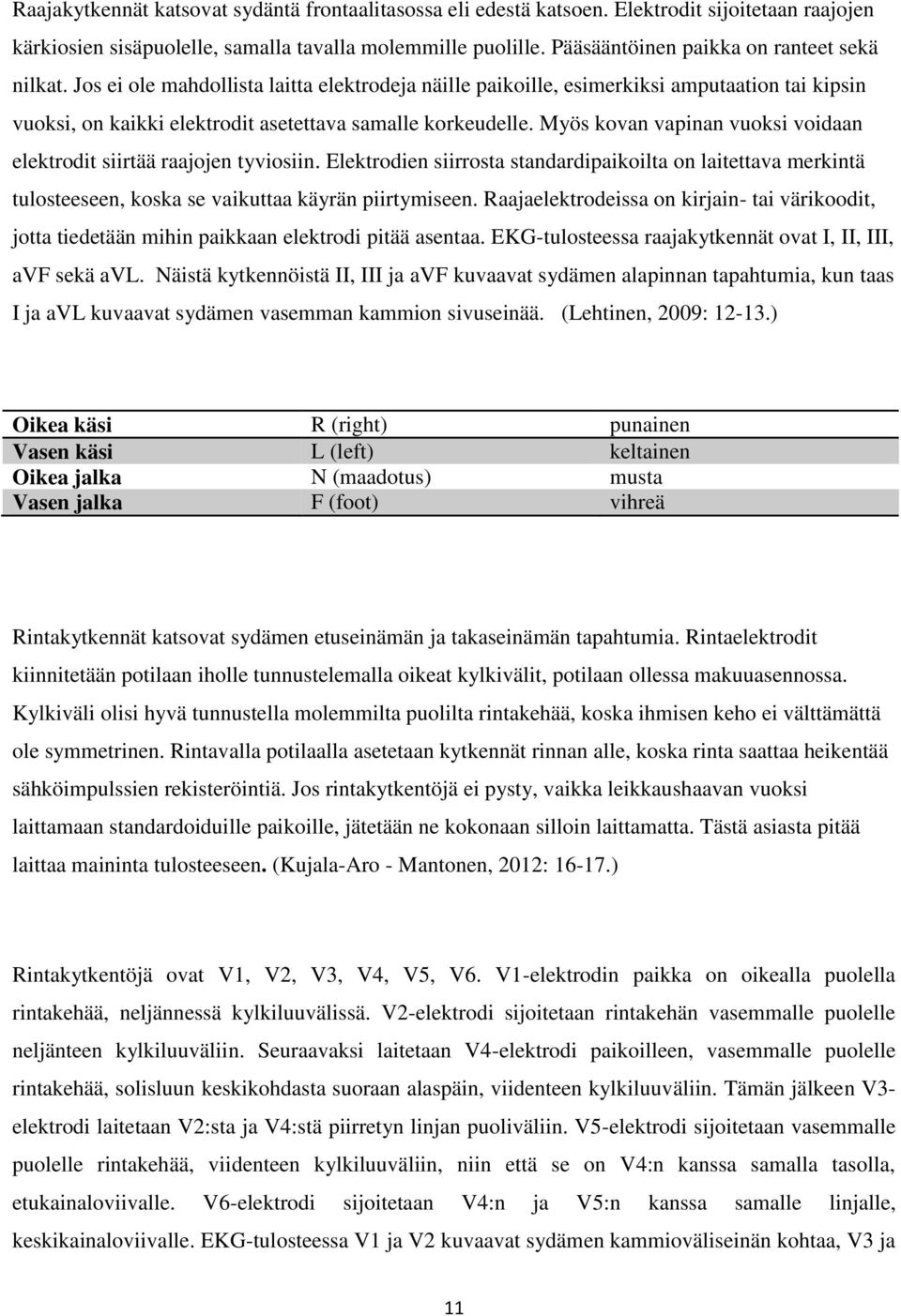 Myös kovan vapinan vuoksi voidaan elektrodit siirtää raajojen tyviosiin. Elektrodien siirrosta standardipaikoilta on laitettava merkintä tulosteeseen, koska se vaikuttaa käyrän piirtymiseen.