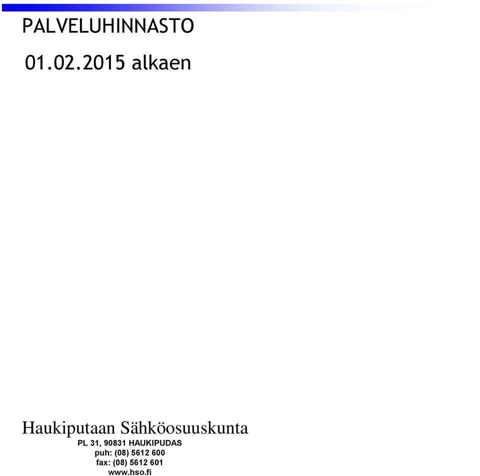 Sähköosuuskunta PL 31, 90831