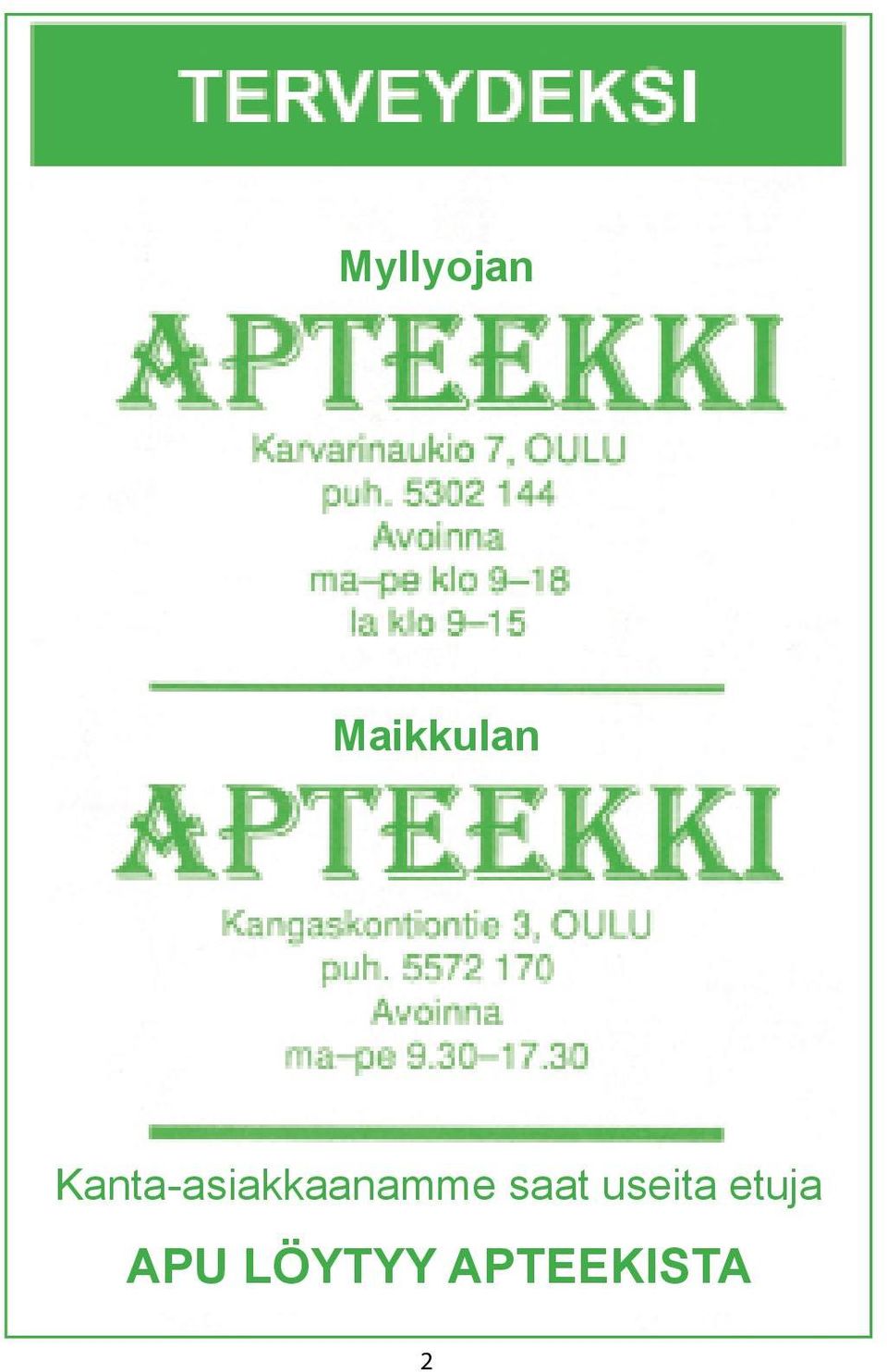 saat useita etuja