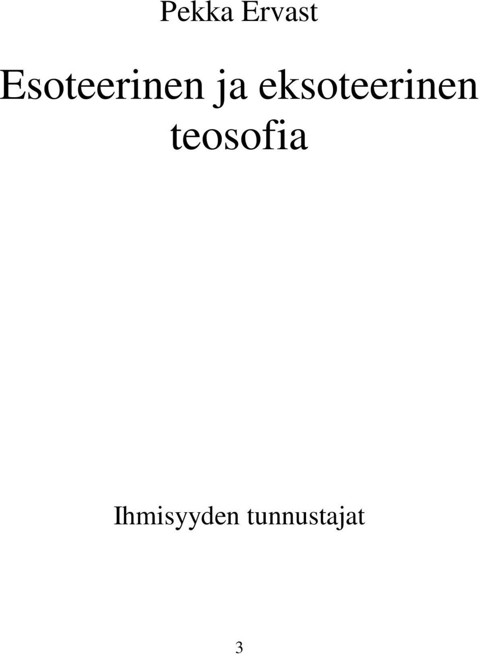 eksoteerinen