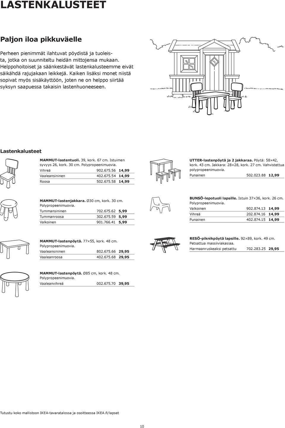 OSTOAPU ULKOKALUSTEET. Luo itsellesi kesäkeidas ideoita ja inspiraatiota! -  PDF Ilmainen lataus