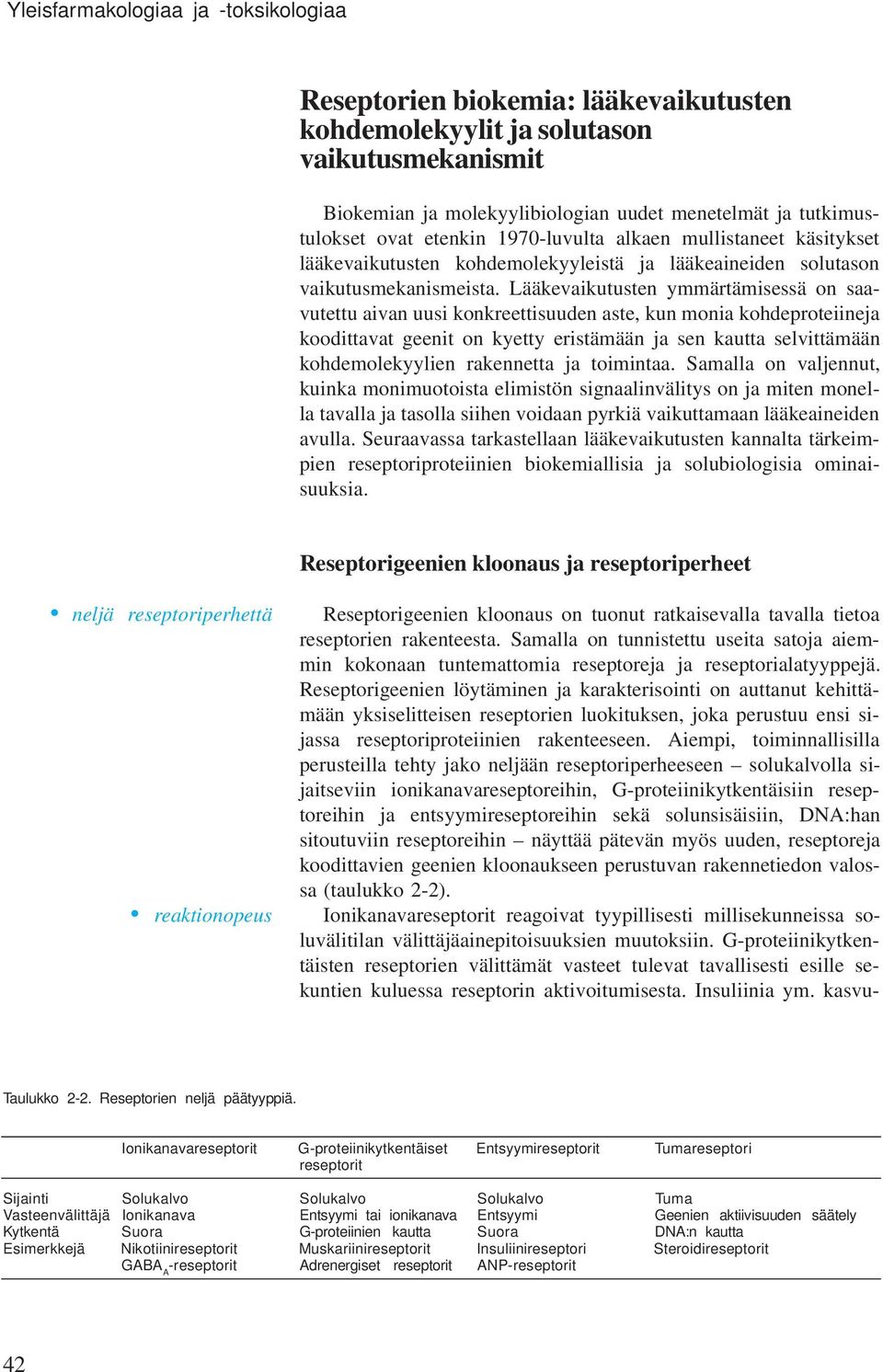 Lääkevaikutusten yärtäisessä on saavutettu aivan uusi konkreettisuuden aste, kun onia kohdeproteiineja koodittavat geenit on kyetty eristäään ja sen kautta selvittäään kohdeolekyylien rakennetta ja