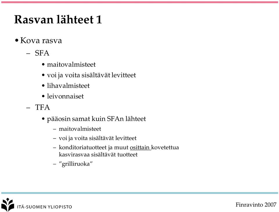 maitovalmisteet voi ja voita sisältävät levitteet konditoriatuotteet ja