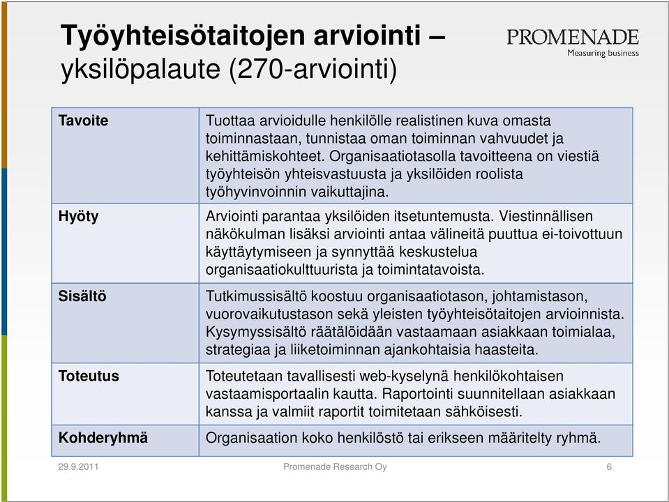 Arviointi parantaa yksilöiden itsetuntemusta.