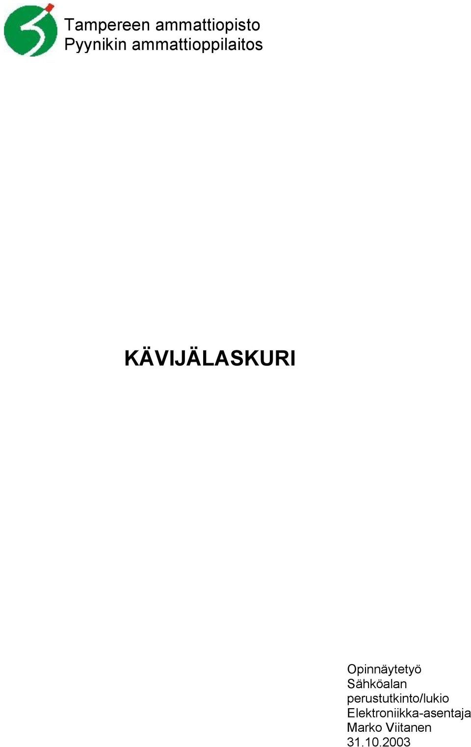 Opinnäytetyö Sähköalan
