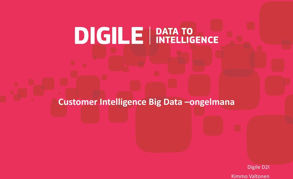 Data ongelmana