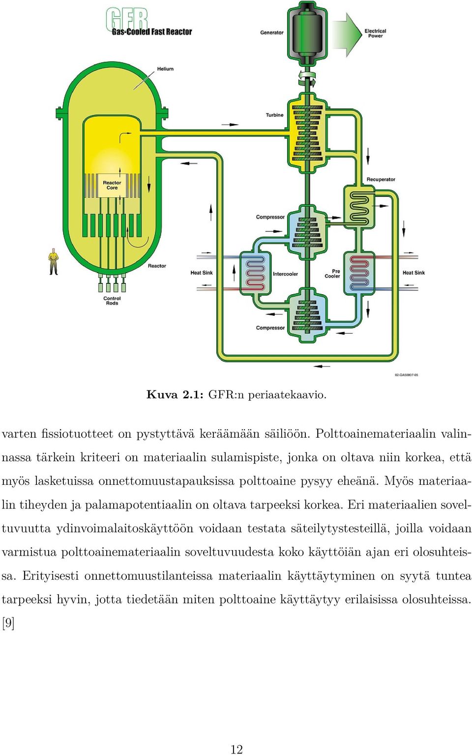 Myös materiaalin tiheyden ja palamapotentiaalin on oltava tarpeeksi korkea.