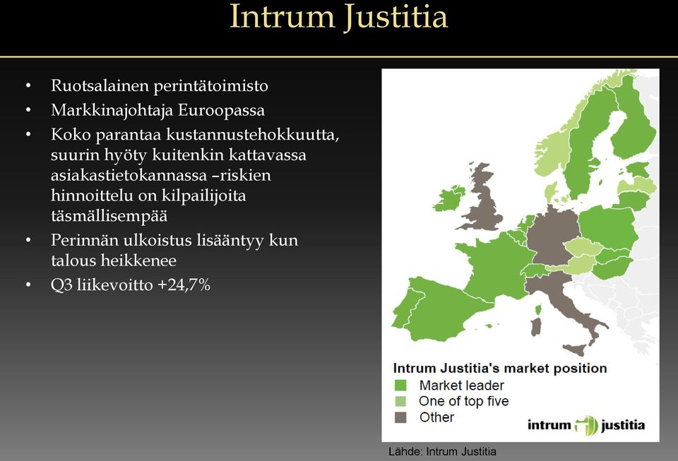 asiakastietokannassa riskien hinnoittelu on kilpailijoita täsmällisempää