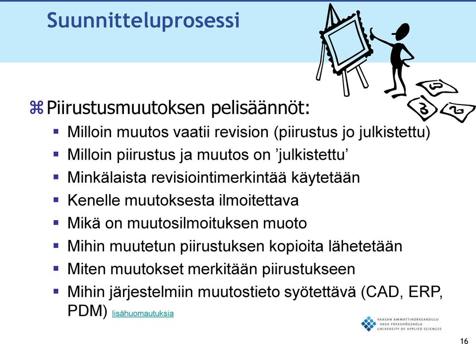 muutoksesta ilmoitettava Mikä on muutosilmoituksen muoto Mihin muutetun piirustuksen kopioita lähetetään