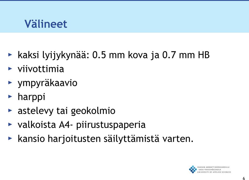 astelevy tai geokolmio valkoista A4-