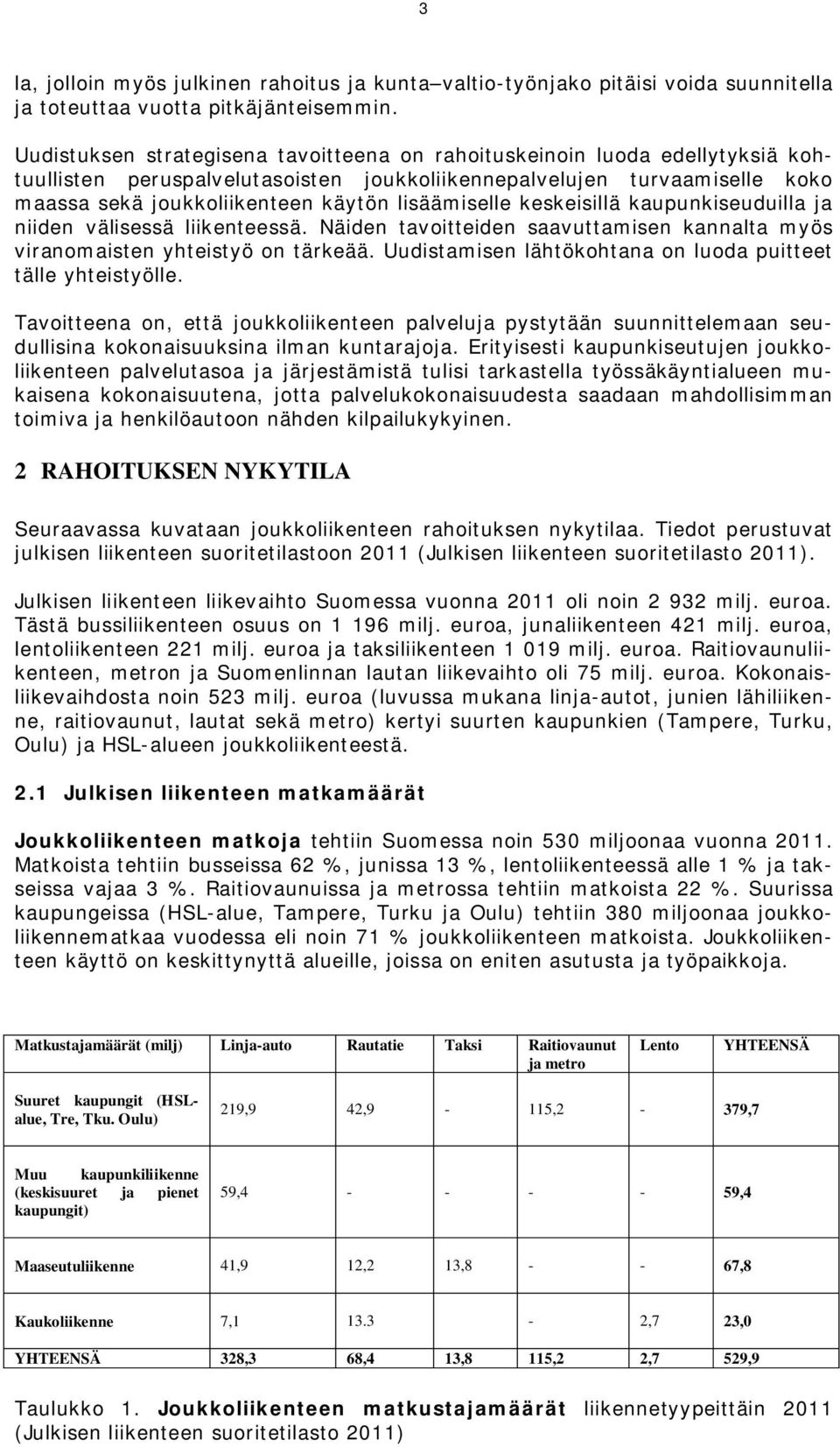 lisäämiselle keskeisillä kaupunkiseuduilla ja niiden välisessä liikenteessä. Näiden tavoitteiden saavuttamisen kannalta myös viranomaisten yhteistyö on tärkeää.