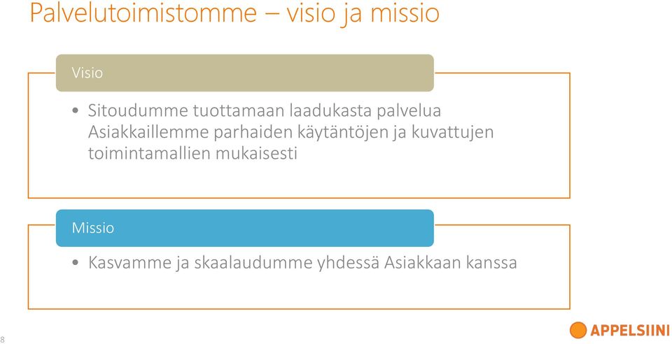 parhaiden käytäntöjen ja kuvattujen toimintamallien