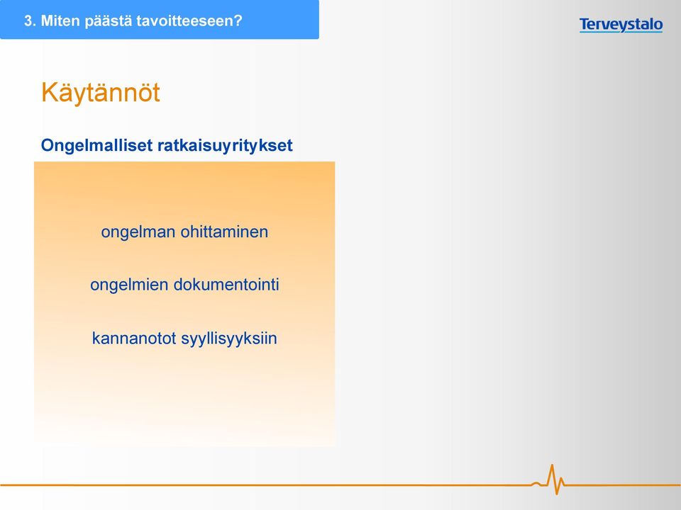 ratkaisuyritykset ongelman