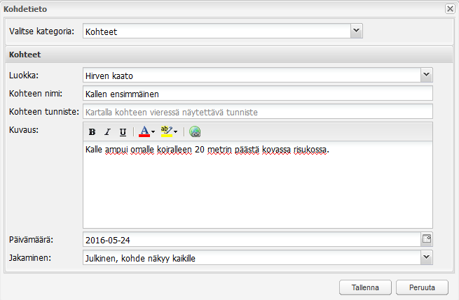 8 5.5. Valitse useita alueita Huom! Tämä toiminto vain seurakohtaisella käyttäjätunnuksella ja salasanalla. Tällä työkalulla voit valita useita alueita kerralla ja poistaa ko.