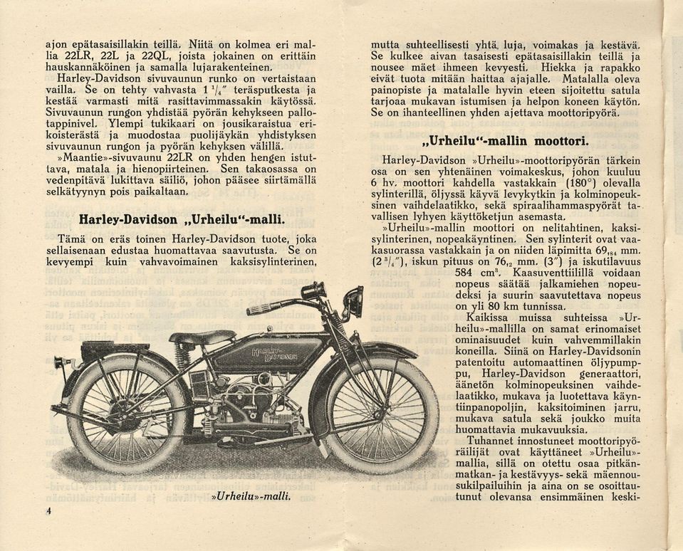 Sivuvaunun rungon yhdistää pyörän kehykseen pallotappinivel. Ylempi tukikaari on jousikaraistua erikoisterästä ja muodostaa puolijäykän yhdistyksen sivuvaunun rungon ja pyörän kehyksen välillä.
