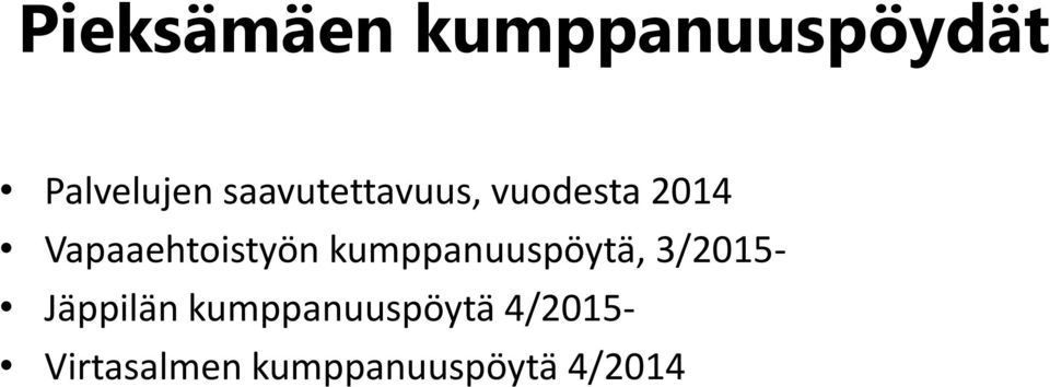 Vapaaehtoistyön kumppanuuspöytä,