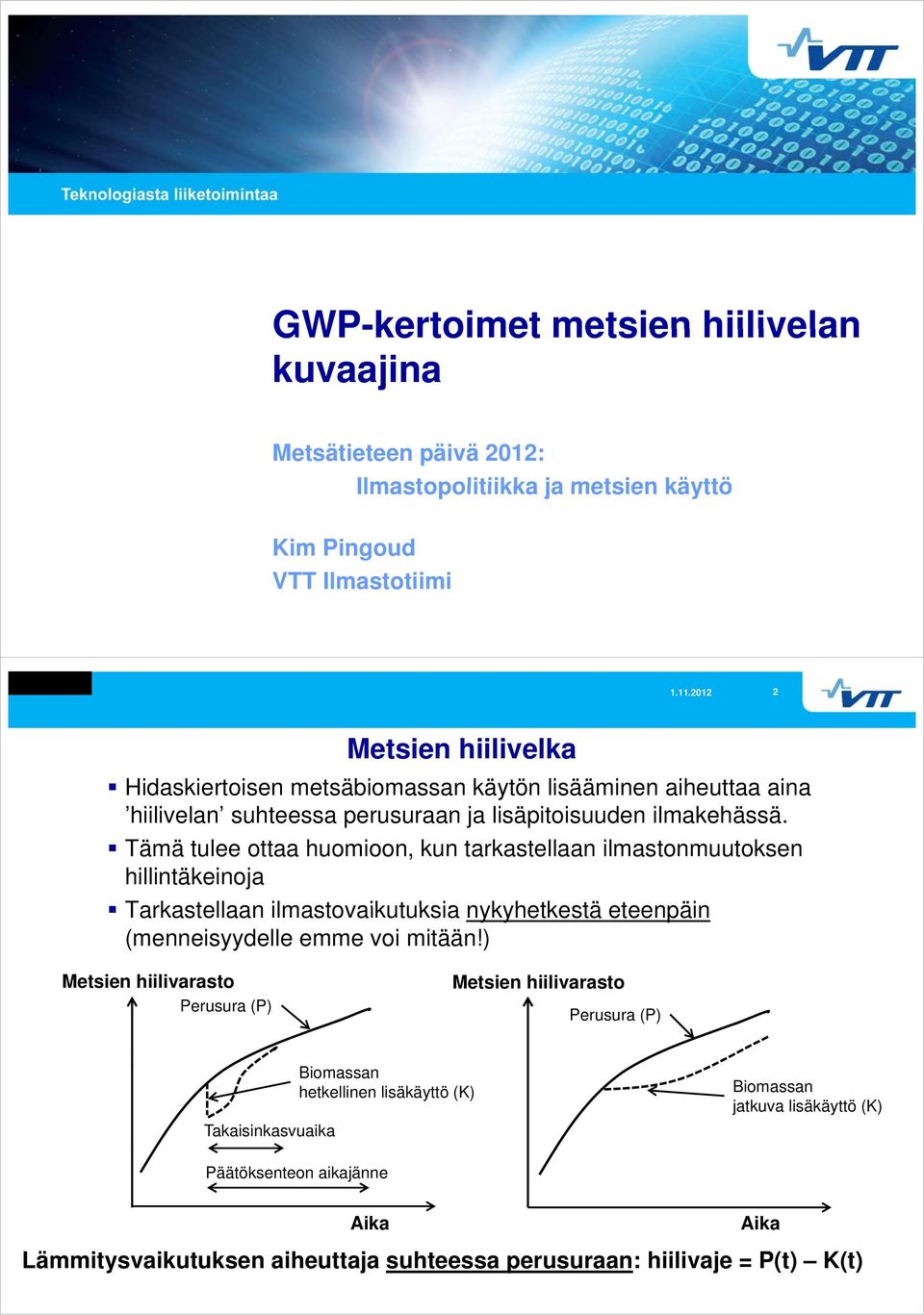 Tämä tulee ottaa huomioon, kun tarkastellaan ilmastonmuutoksen hillintäkeinoja Tarkastellaan ilmastovaikutuksia nykyhetkestä eteenpäin (menneisyydelle emme voi mitään!