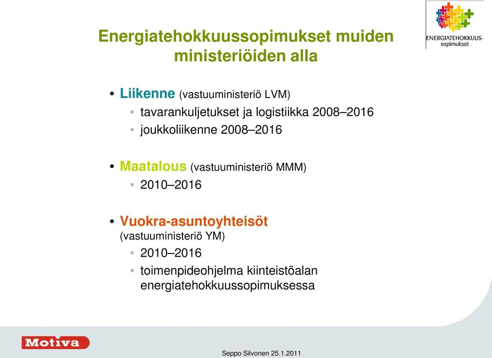 joukkoliikenne 2008 2016 Maatalous (vastuuministeriö MMM) 2010 2016