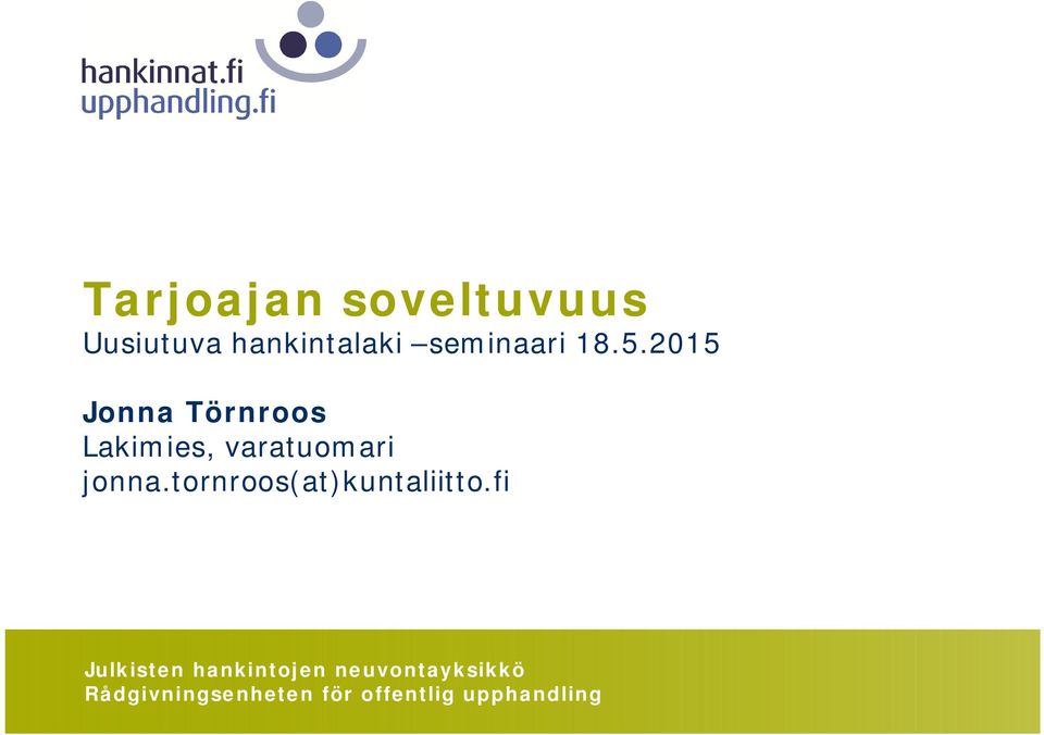 seminaari Jonna Törnroos