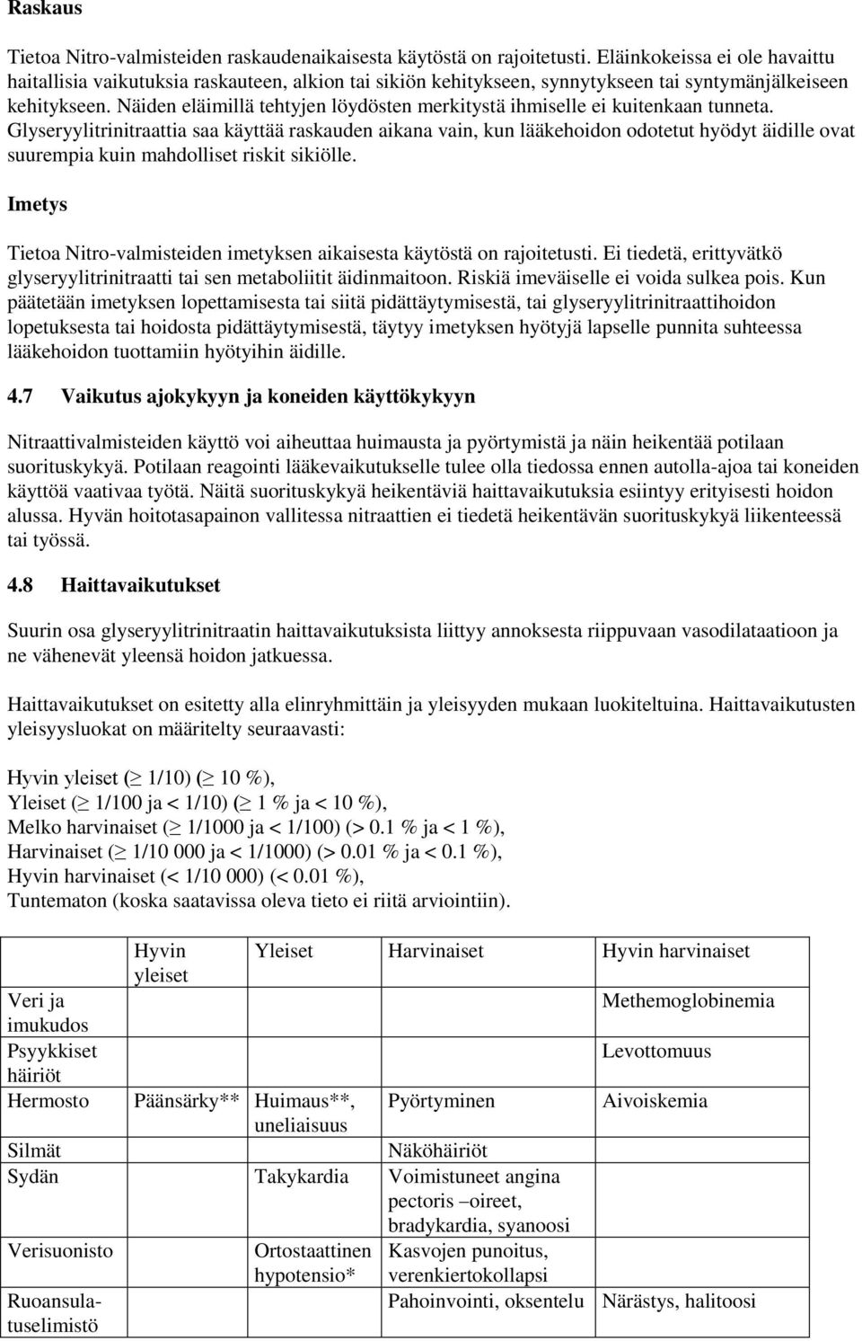 Näiden eläimillä tehtyjen löydösten merkitystä ihmiselle ei kuitenkaan tunneta.
