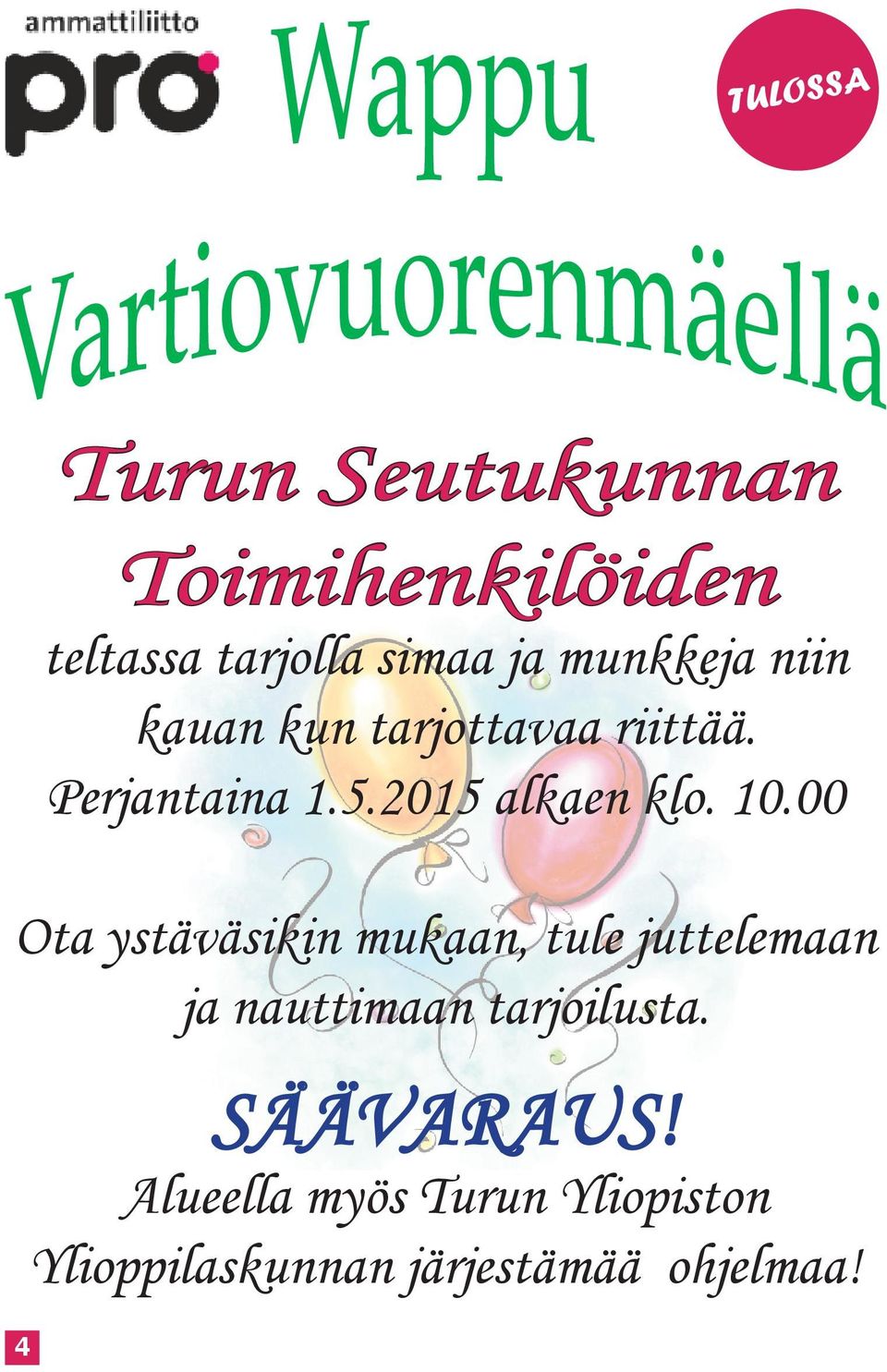 2015 alkaen klo. 10.