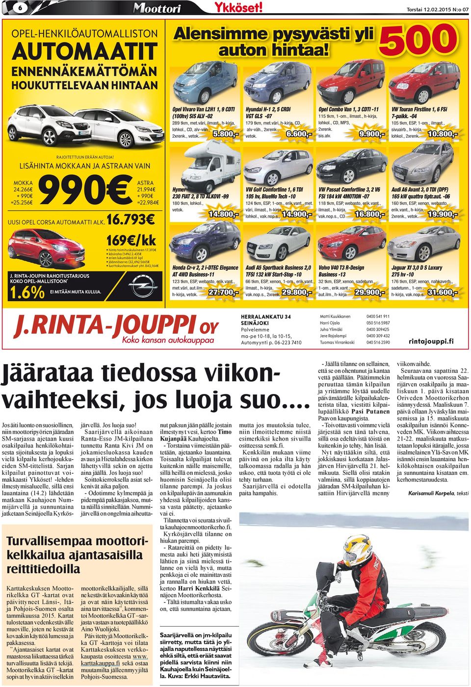 , vetok. 179 tkm, met.väri, h-kirja, CD, alv-