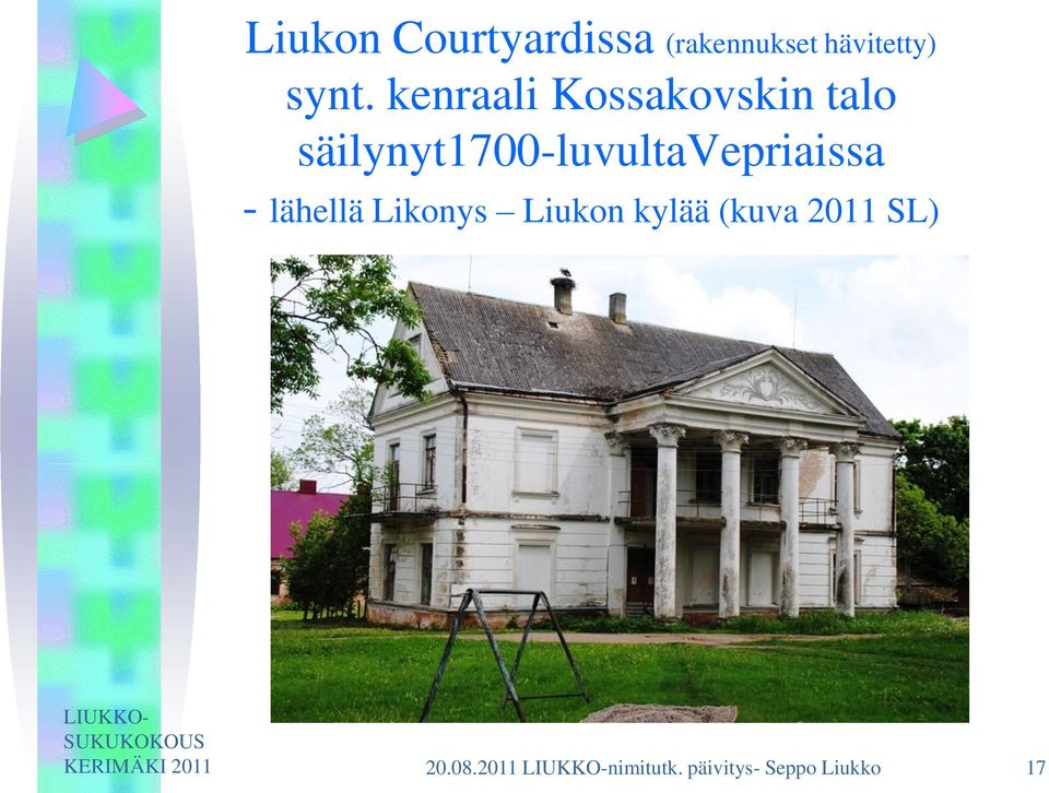 säilynyt1700-luvultavepriaissa - lähellä Likonys