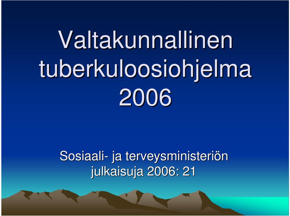 2006 Sosiaali- ja