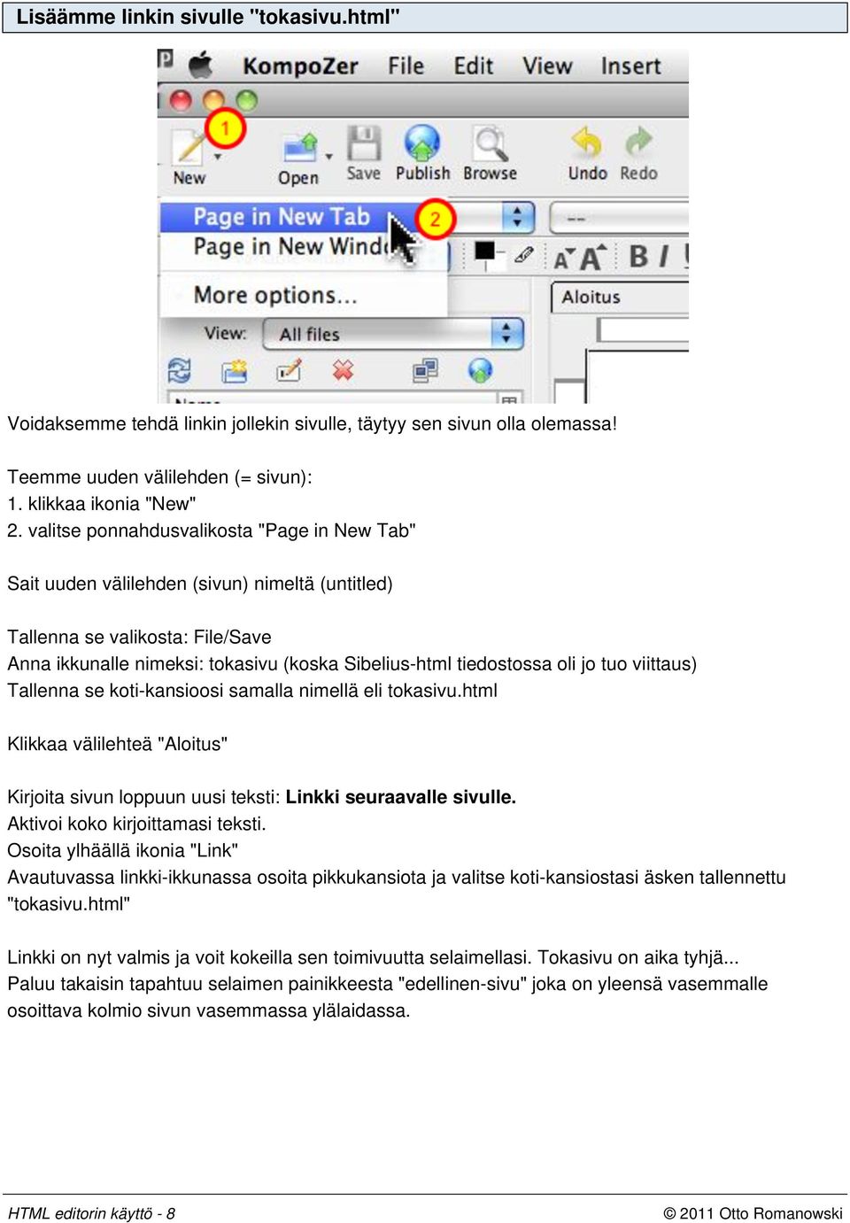 HTML editorin käyttö PDF Free Download