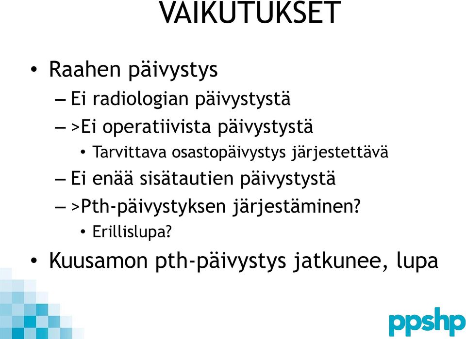 järjestettävä Ei enää sisätautien päivystystä