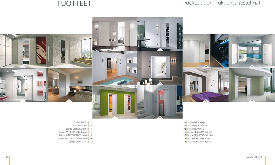 LUE double 6 Eclisse UNILTERL 7 8 Eclisse LUE single 9 Eclisse LUE double 10 Eclisse NOVNT 11 Eclisse
