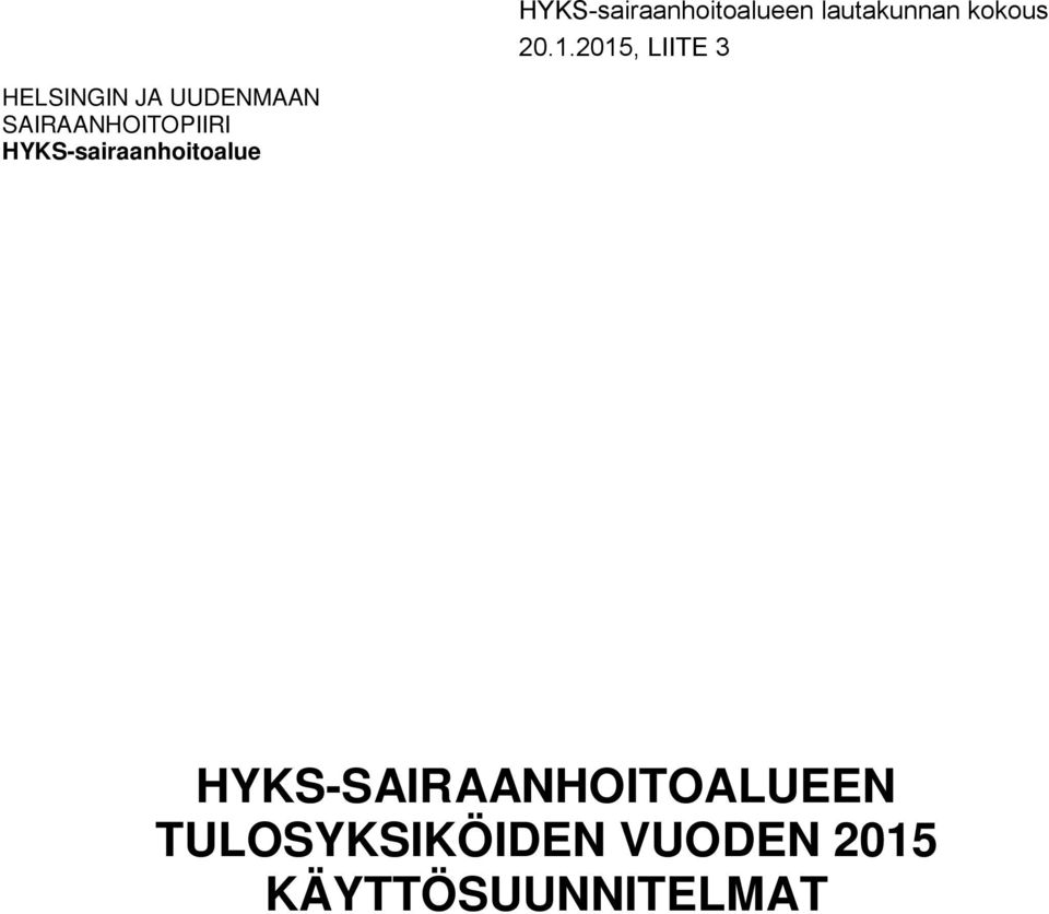 HYKS-sairaanhoitoalue