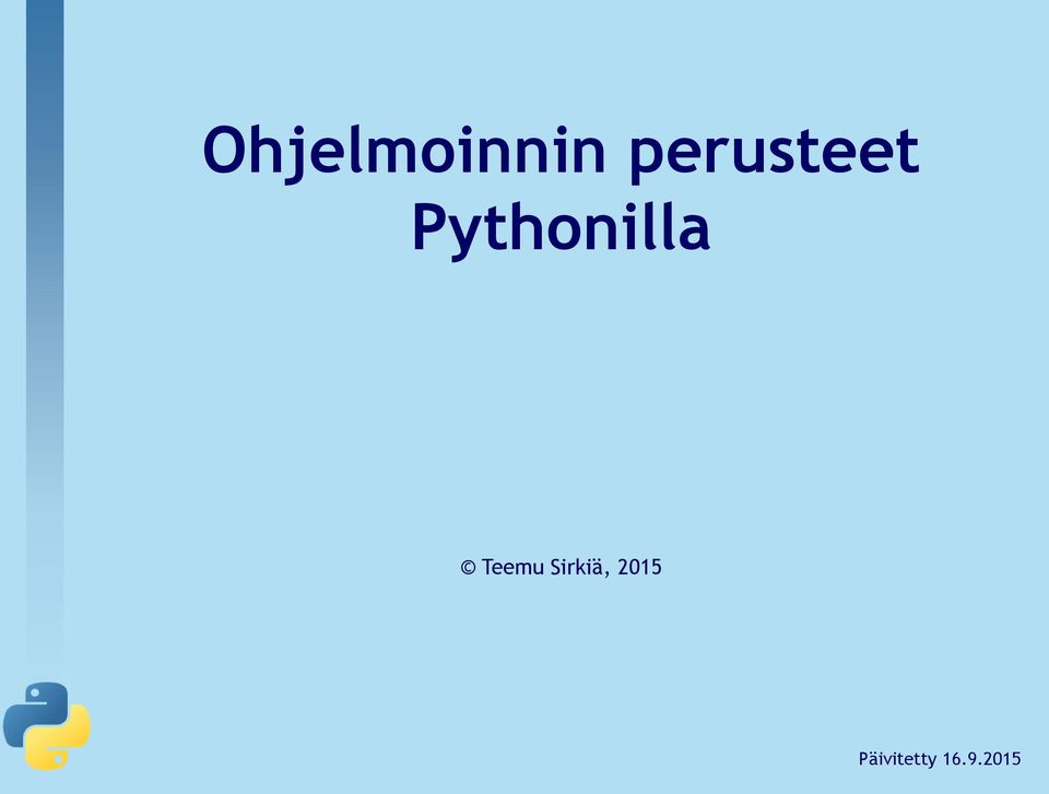 Pythonilla Teemu