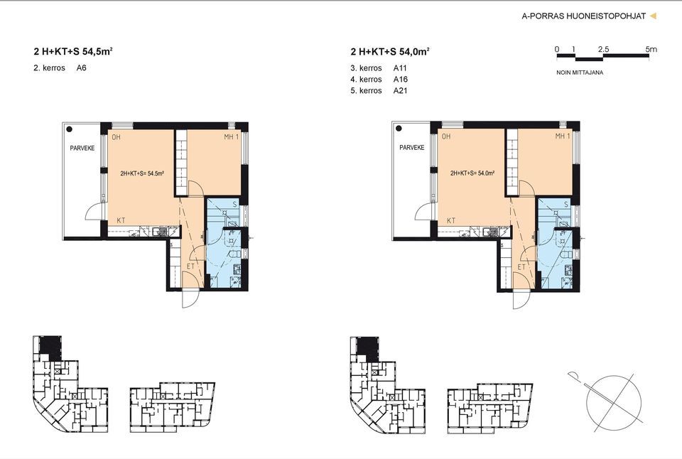 kerros A6 2 H+KT+S 54,0m 2 3.