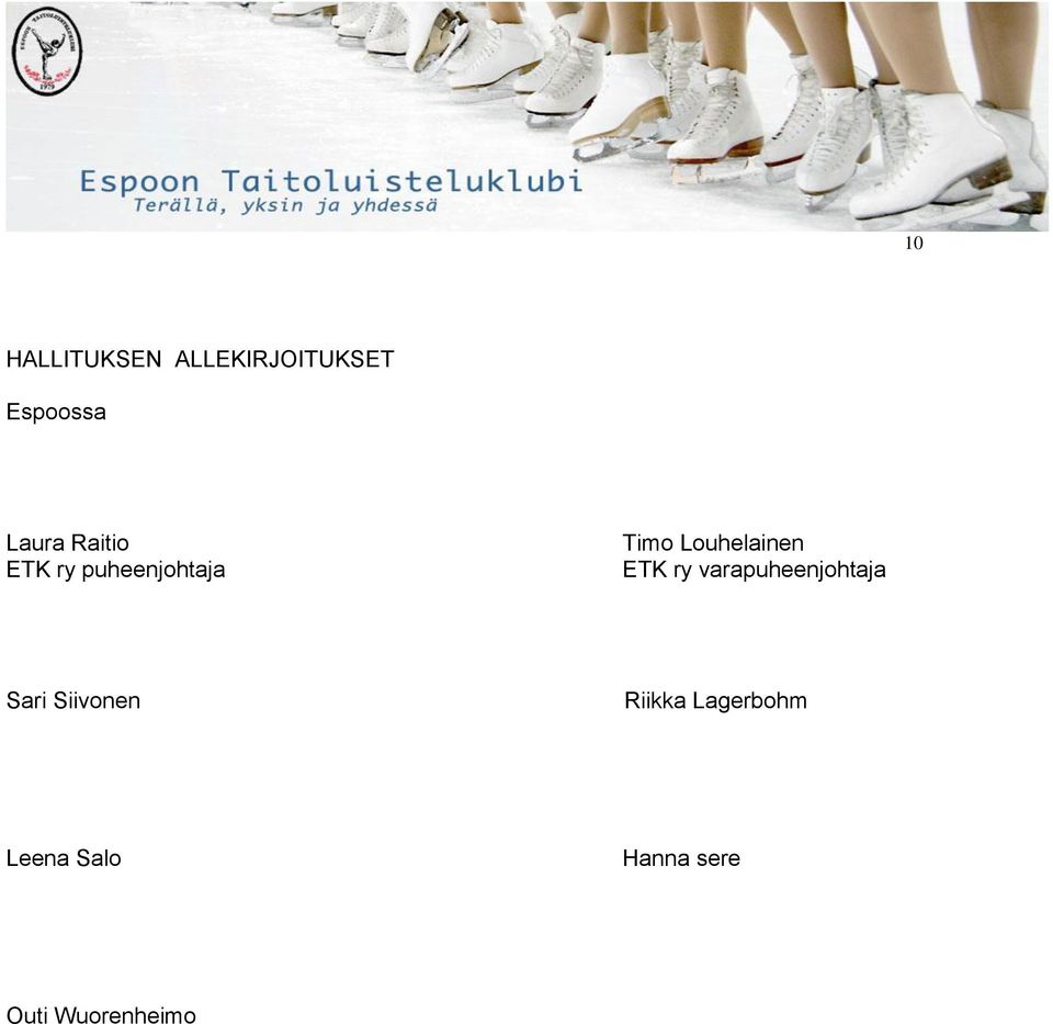 ETK ry varapuheenjohtaja Sari Siivonen Riikka