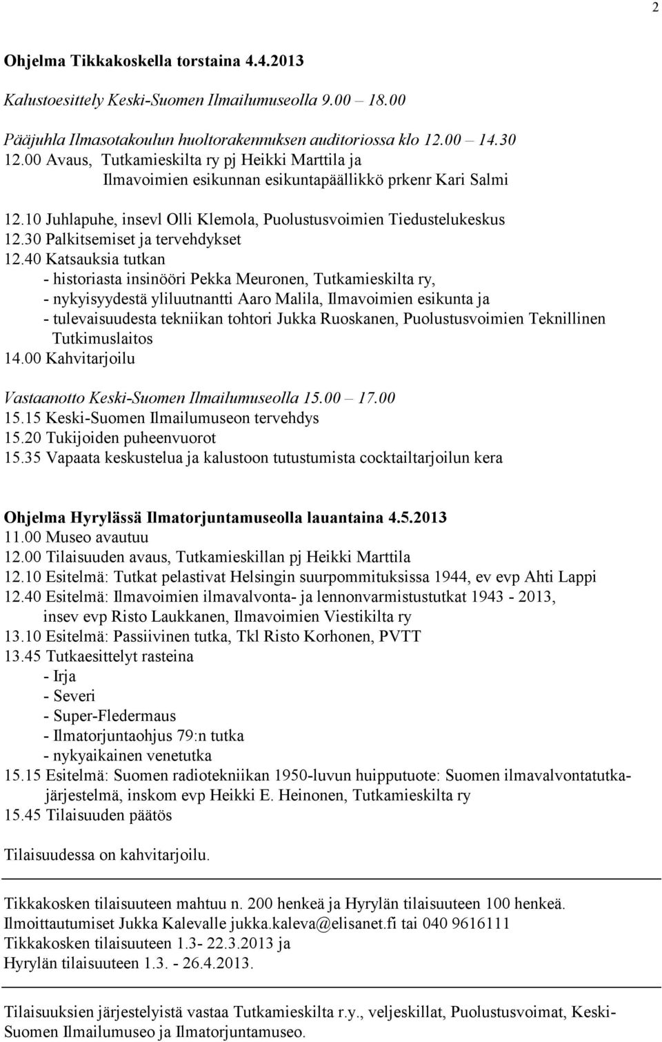30 Palkitsemiset ja tervehdykset 12.