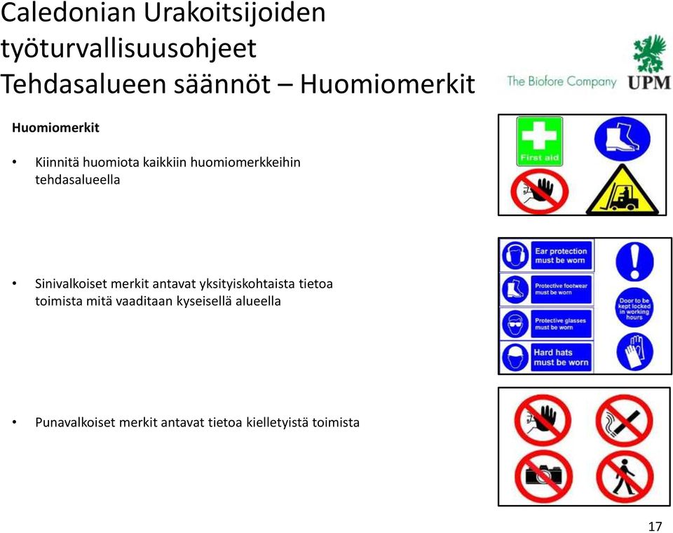 tehdasalueella Sinivalkoiset merkit antavat yksityiskohtaista tietoa toimista