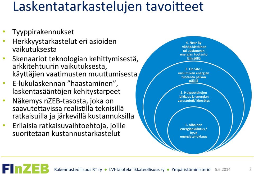 ratkaisuilla ja järkevillä kustannuksilla Erilaisia ratkaisuvaihtoehtoja, joille suoritetaan kustannustarkastelut 4.