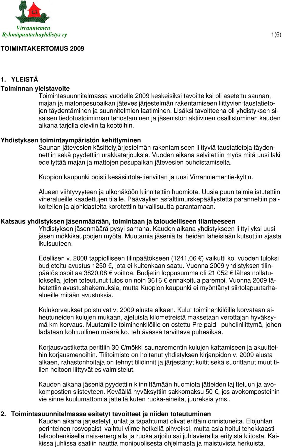 täydentäminen ja suunnitelmien laatiminen.