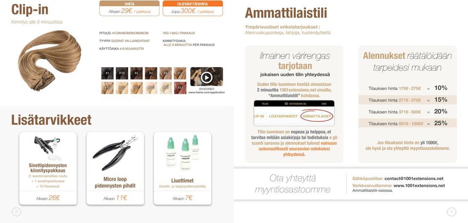 #16 #24 #27 #613 #60 #33 Uuden tilin luominen kestää ainoastaan 2 minuuttia 1001extensions.net sivuilla, Ammattilaistili kohdassa.