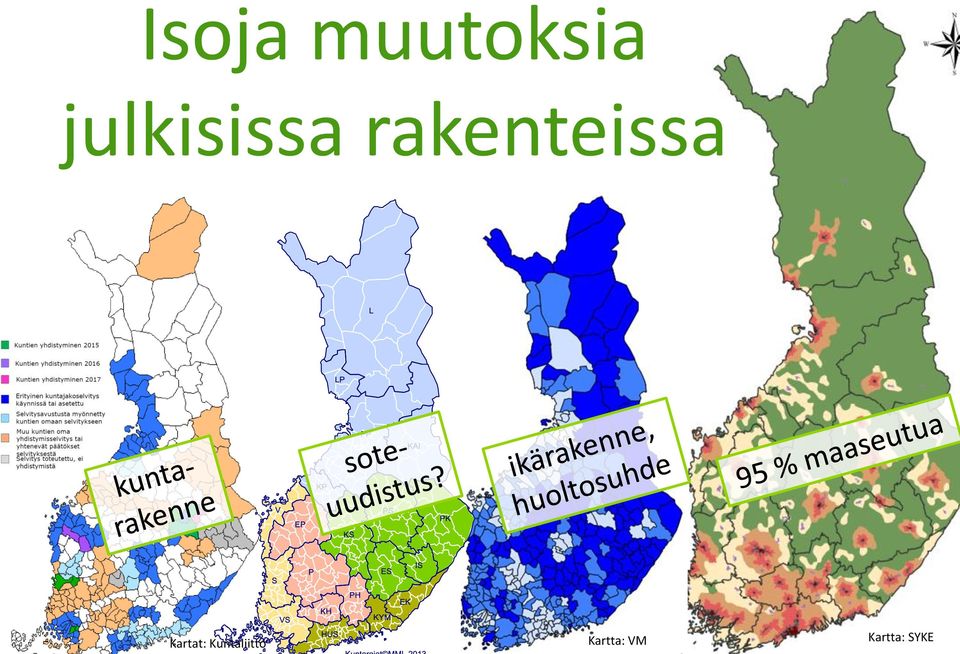 rakenteissa Kartat: