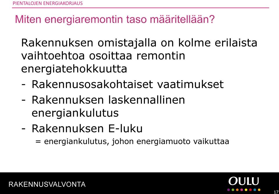 Rakennusosakohtaiset vaatimukset - Rakennuksen laskennallinen
